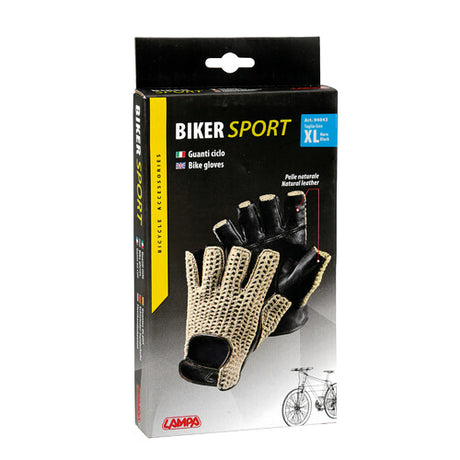 Lampa Sport, leather and cotton gloves - XL - Black