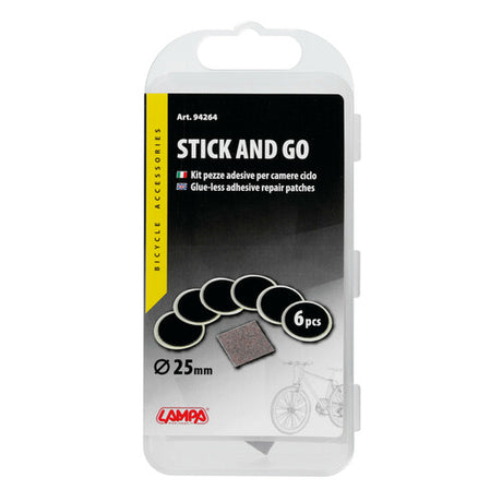 Lampa Stick & Go, kit 6 pezze riparazione adesive per camere daria