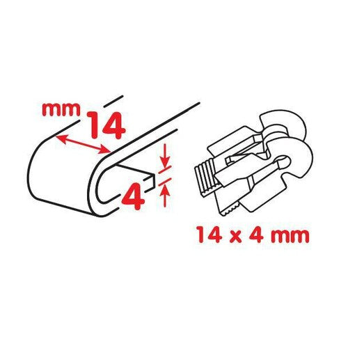 Escobilla limpiaparabrisas Optimax para camiones y furgonetas - 65 cm (26") - 1 ud. 95180