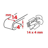 Escobilla limpiaparabrisas Optimax para camiones y furgonetas - 65 cm (26") - 1 ud. 95180