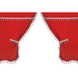 Juego de cortinas de microfibra para cabina inteligente Lampa Premiere para camión - Rojo 96006