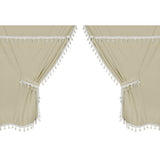 Lampa Premiere Smart Cabin Microfiber Truck Curtain Set - Cream