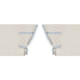 Juego de cortinas de poliéster para camión Lampa Luxury Smart - Crema/Azul 96037