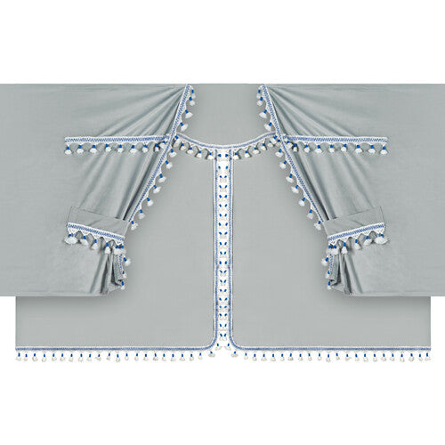 Lampa Luxury Pro-Cabin, set tende in poliestere per camion - Argento/Blu 96038