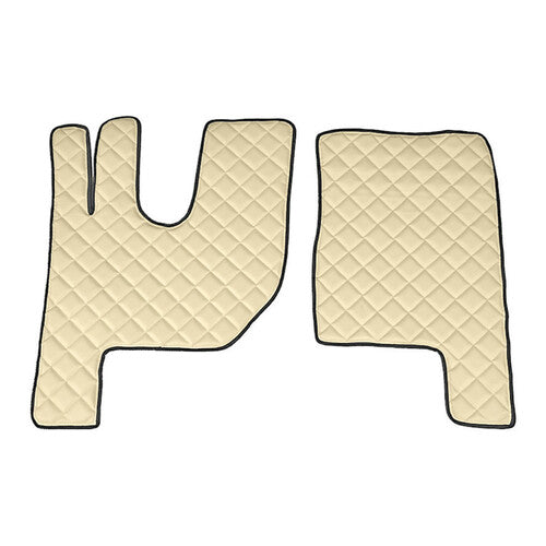 Pair of Skeentex Cream carpets for Renault T (06/13&gt;) Night and Sleeper cabin