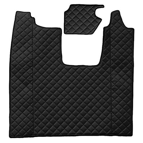 Alfombrilla central negra para asiento de pasajero plegable Scania Serie R 7 11/16> con paso neumático 96457