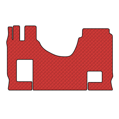 Tappeto unico Rosso Actros MP4 09/11>09/19 cab.lar. sedile pass.piegh. 96516