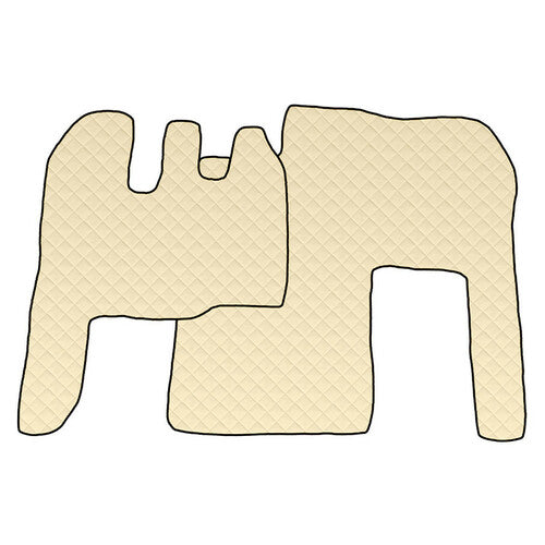 Skeentex-Einzelmatte - Creme - Renault Magnum (01/01>06/13) Schaltgetriebe 96523
