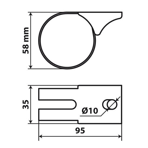 Pilot S2, soporte de faro de acero inoxidable