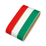 Lámpara de bandera adhesiva, franja tricolor italiana en rollo - 8 x 500 cm 96942