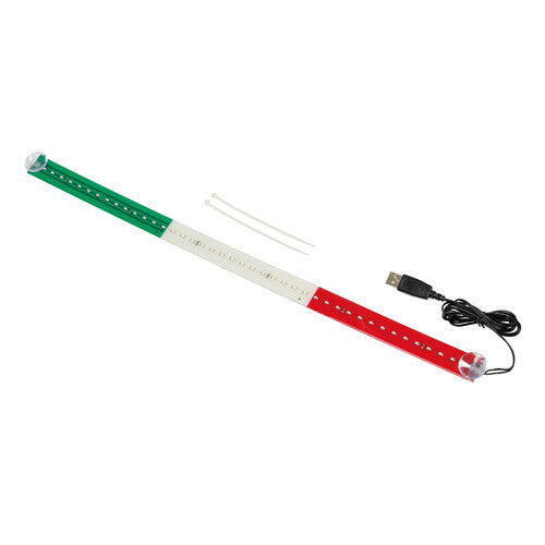 Lampa Bandiera luminosa 60 cm, 42 Led, USB - Italia
