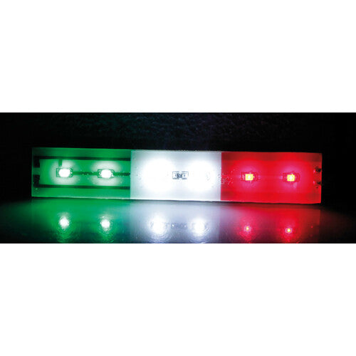 Luminous Italian Flag Lamp with 6 LEDs, 24V