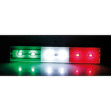 Luminous Italian Flag Lamp with 6 LEDs, 24V