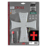 24V LED-Kreuzlampe - Rot 96973