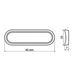 Lampenset mit 20 schwarzen, gebogenen Profildichtungen