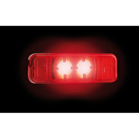 Lampa Luce ingombro a 2 Led, 24V - Rosso 7001