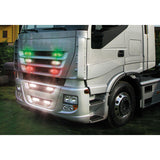 Lampa Luce ingombro a 6 Led, montaggio in superficie,12/24V - Verde 97010