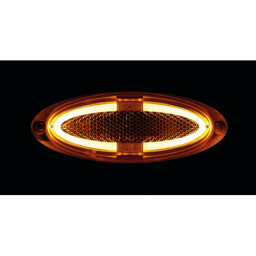 Lampa Luce ingombro a 4 led, montaggio in superficie, 12/24V - Arancio