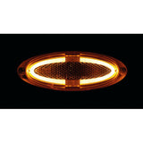 Lampa Luce ingombro a 4 led, montaggio in superficie, 12/24V - Arancio