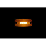 Clearance light with reflector and bracket, 10/30V - 4 LEDs - Orange