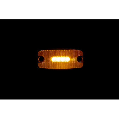 Begrenzungsleuchte mit Reflektor und Halterung, 10/30 V – 4 LEDs – Orange