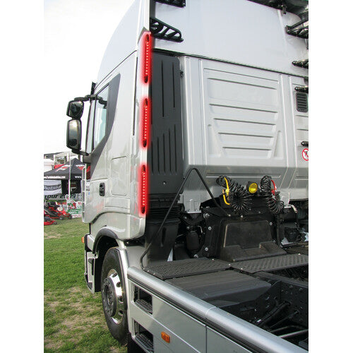 Lampa Luce ingombro a 12 Led, 24V - Rosso