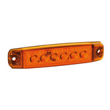 Juego de 20 luces LED de posición, montaje en superficie, 12/24 V, naranja 97025