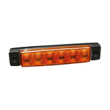 Luz de gálibo - 6 LED - 12/24 V - Naranja 97037