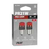Pilot 24V Pro-User Series - (PR21W) - BAW15s - 2 pz - Scatola - Rosso - Doppia polarità - Resistenza incorporata