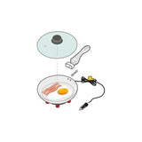 Sartén eléctrica Lampa, sartén eléctrica - 20 cm - 12 V - 180 W - 13 A 97124