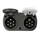 Adaptador compacto de enchufe de 15 pines a 2 tomas de 7 pines, 24 V 97149