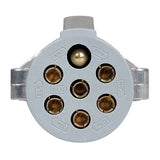Enchufe de lámpara de 7 pines 24S, metal 97150