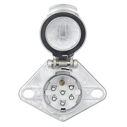 Lampenfassung 7-polig 24S, Metall 97154