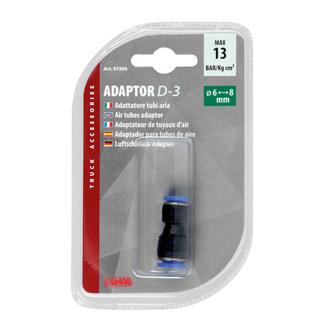 Lampa D-3, Adattatore tubi aria -  6>8 mm