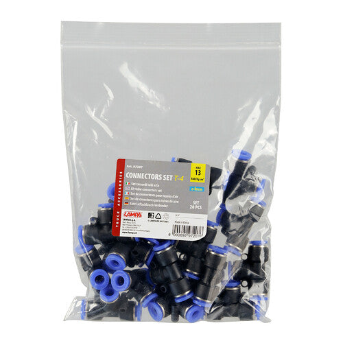 Lampa T-4, raccordo tubi aria, set 20 pz -  8 mm 97207