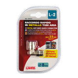Lampa L-2, racor metálico de 90° para tuberías de aire - 8 mm 97211