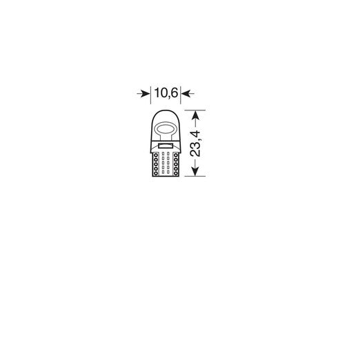 Pilot 24/32V Led Series 2 Led COB (T10) W2,1x9,5d 2 pz D/Blister Bianco