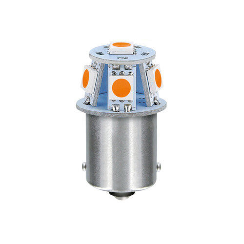 Pilot 24/28V LED-Serie – 6 SMD x 1 Chip – (R5W) – BA15s – 20 Stück – Box – Orange – Doppelpolarität
