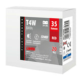 Serie Led Piloto 24/28V - 5 SMD x 1 chip - (T4W) - BA9s - 20 uds - Caja - Rojo - Doble polaridad