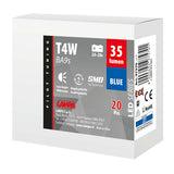 Pilot 24/28V Led Series - 5 SMD x 1 chip - (T4W) - BA9s - 20 pz - Scatola - Blu - Doppia polarità