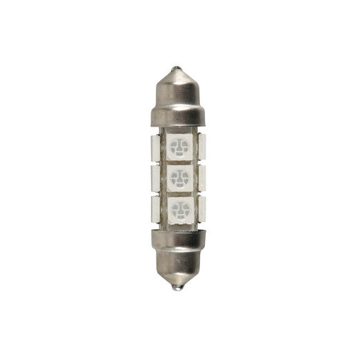 Pilot 24/28V Led Series - 12 Led SMD - 11x43 mm - SV8,5-8 - 20 pz - Scatola - Blu - Doppia polarità