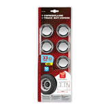Lampa Juego de 10 tapas de tornillos cromadas en ABS - 33 mm 7655 97655