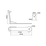 Soporte de antena CB, versión corta Scania Serie R 5 03/04>08/09 6 09/09>08/13 97731