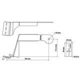 Lampa Staffa per antenna CB - Daf XF 105 (02/04>12/14) - Daf XF 106 (10/12>)