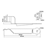 Lampenhalterung für CB-Antenne – Kompatibel mit Renault T (06/13>12/21) 97749