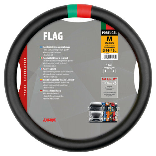Lámpara con bandera de Portugal, funda para volante Skeentex - M - Diámetro 44/46 cm 97813