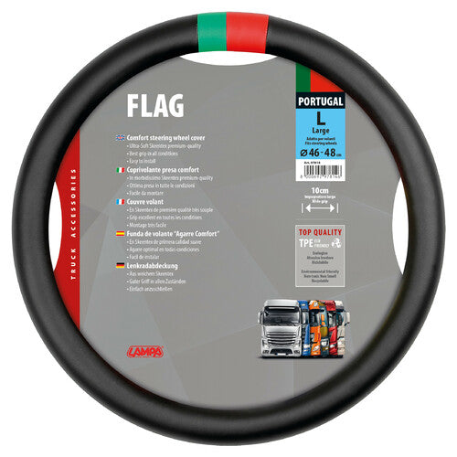 Lámpara con bandera de Portugal, funda para volante Skeentex - L - Diámetro 46/48 cm 97814