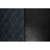 Lámpara Mirian, funda de asiento de Skeentex y gamuza acolchada - Negro/Azul 97854