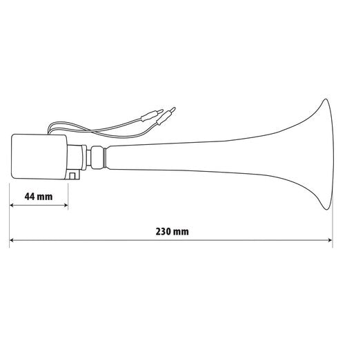Lampa Elektropneumatisches Horn 12/24V, 8A 97860