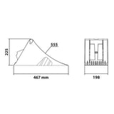 Thermoplastische Schuhlampe, zugelassen nach DIN76051-E53 97875